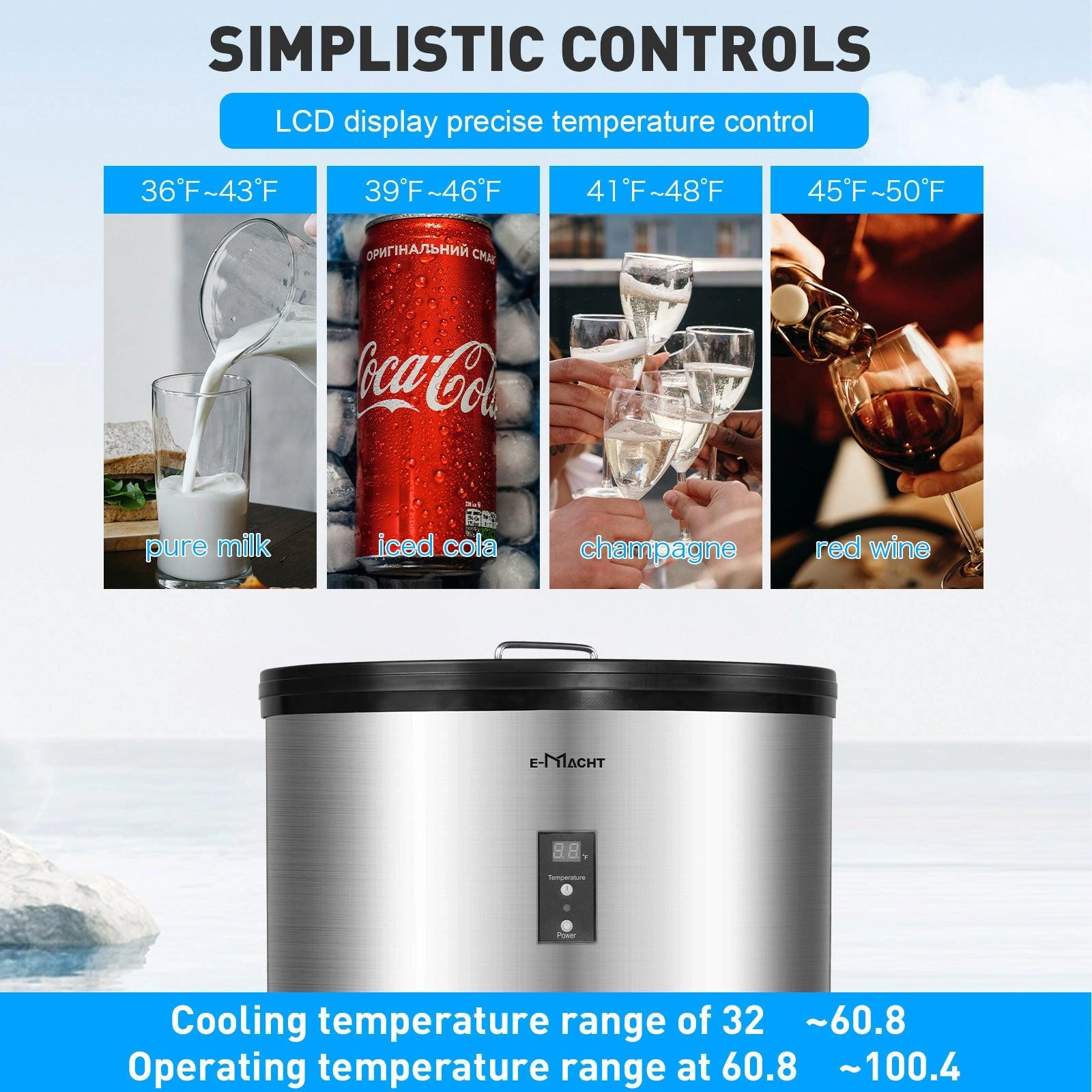 Chill Your Drinks in Style: 1.8 Cu. Ft Beverage Fridge with Wheels & Display